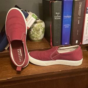 Slip on sneakers. Size 10 Deep Red. Excellent preowned condition.